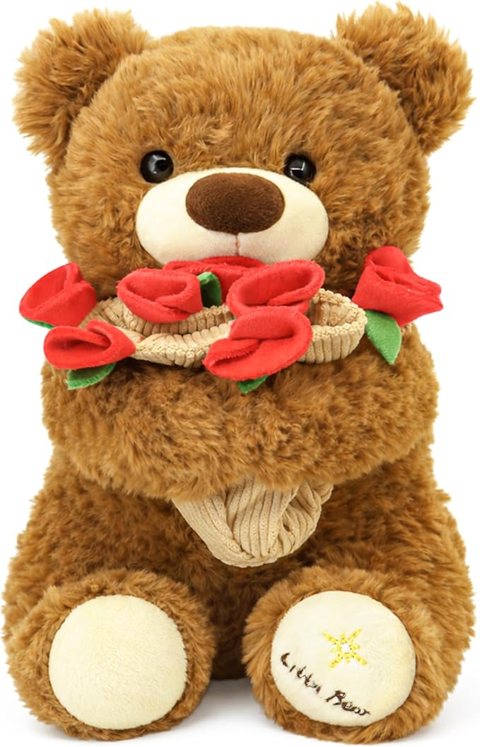 Stuffed Teddy Bouquet Bear | Brown