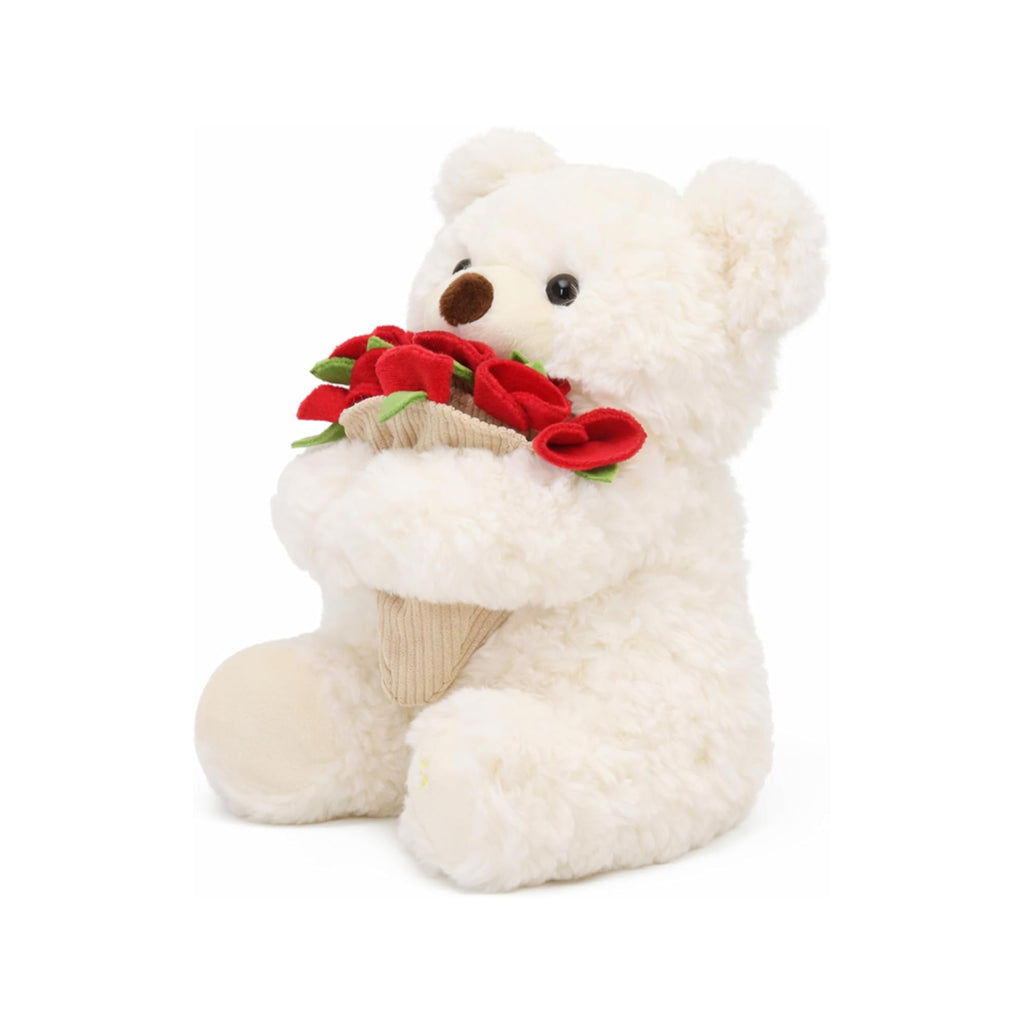 Stuffed Teddy Bouquet Bear | White